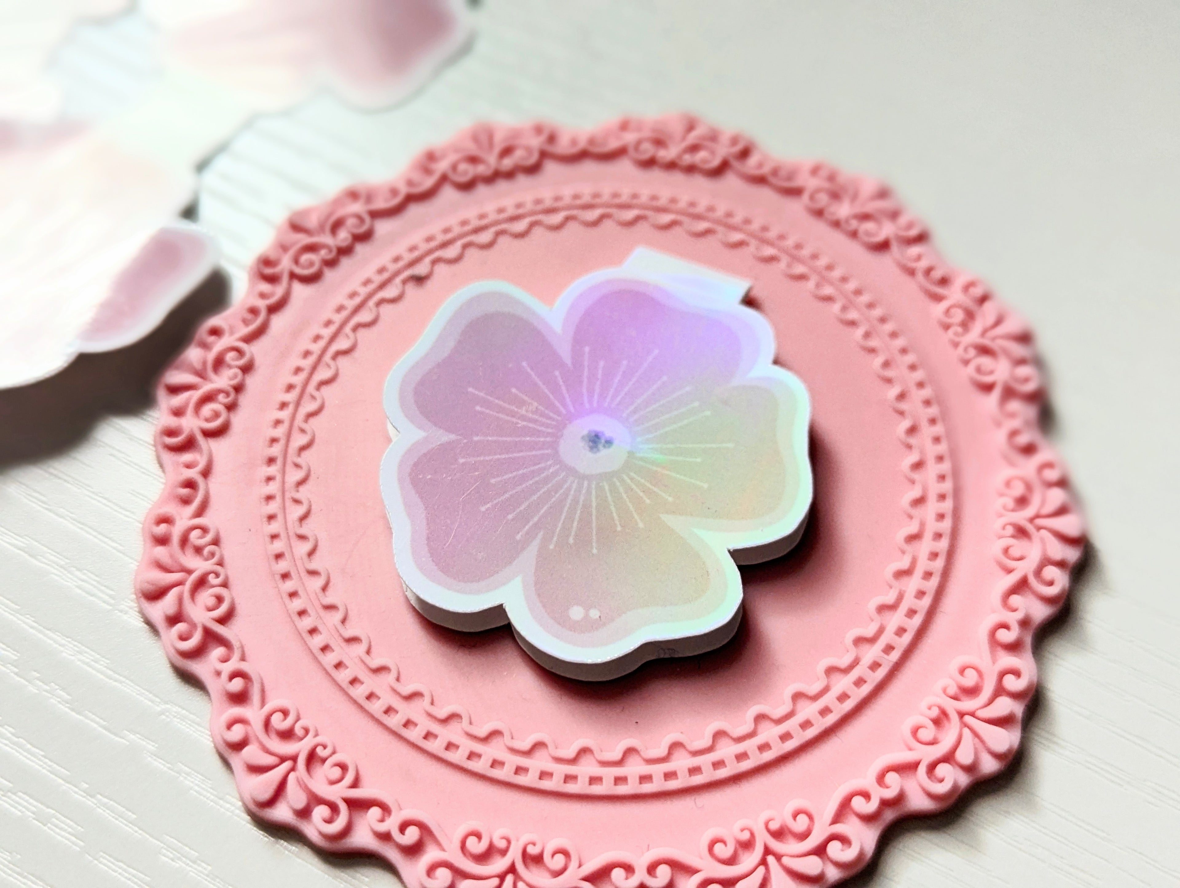 Hibiscus Flower Magnetic Bookmark