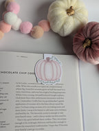 Light Pink Pumpkin Magnetic Bookmark