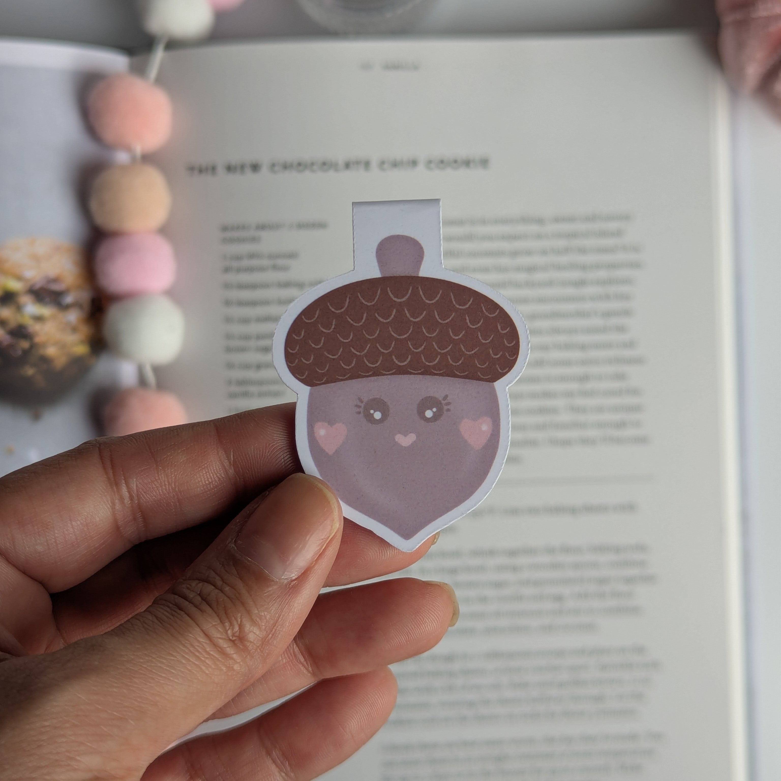 Cute Acorn Fall Magnetic Bookmark