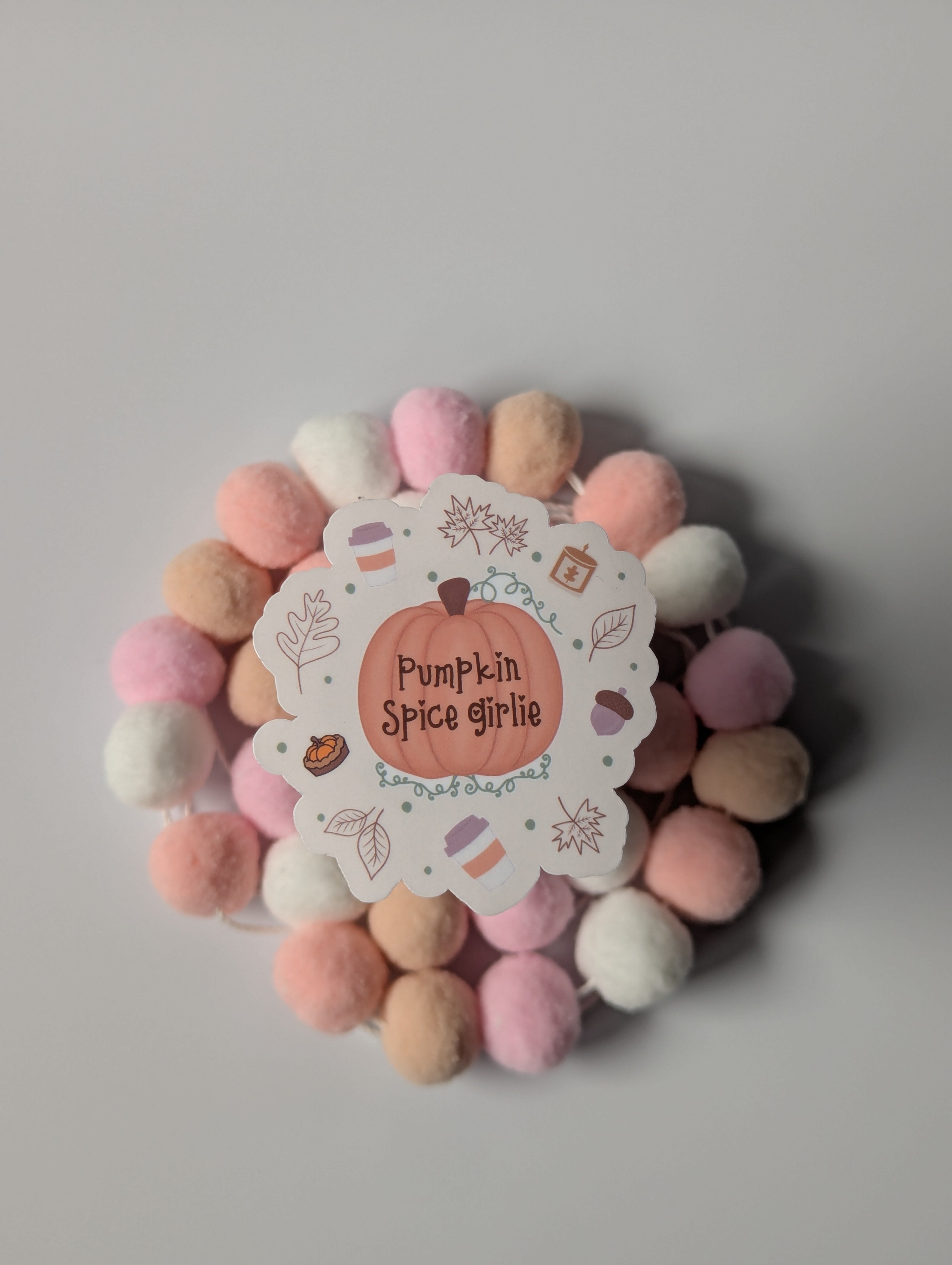 Pumpkin Spice Girlie Fall Vinyl Sticker