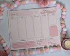 Weekly Gratitude planner Fall Pink 8.5 x 11