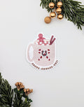 Hot Chocolate Gingerbread Man Cocoa Cookies Cozy Vinyl Sticker