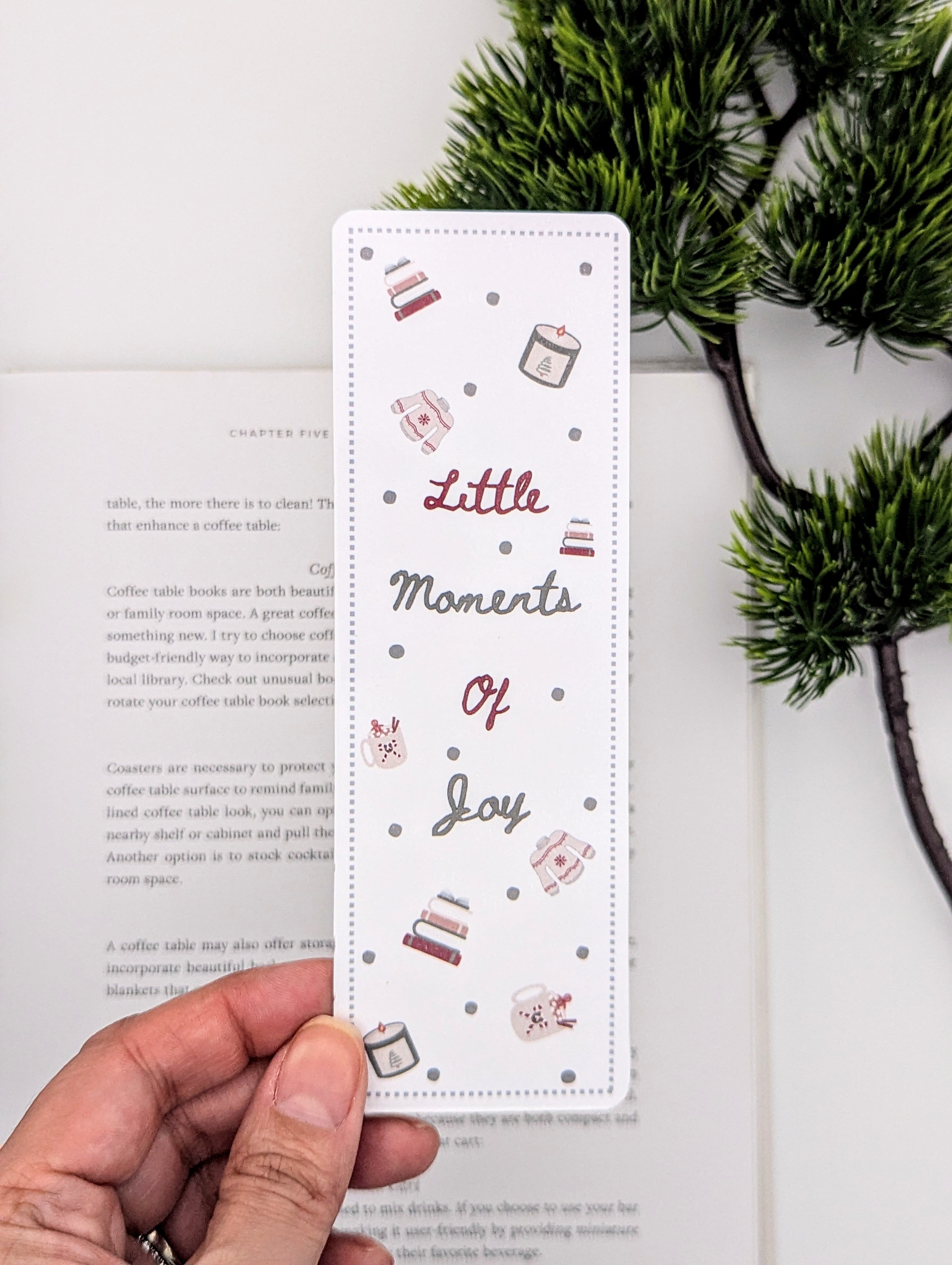 Christmas Holiday Little Moments of Joy Bookmark