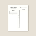 Simple Start Daily Planner Pad, 8.5x11"