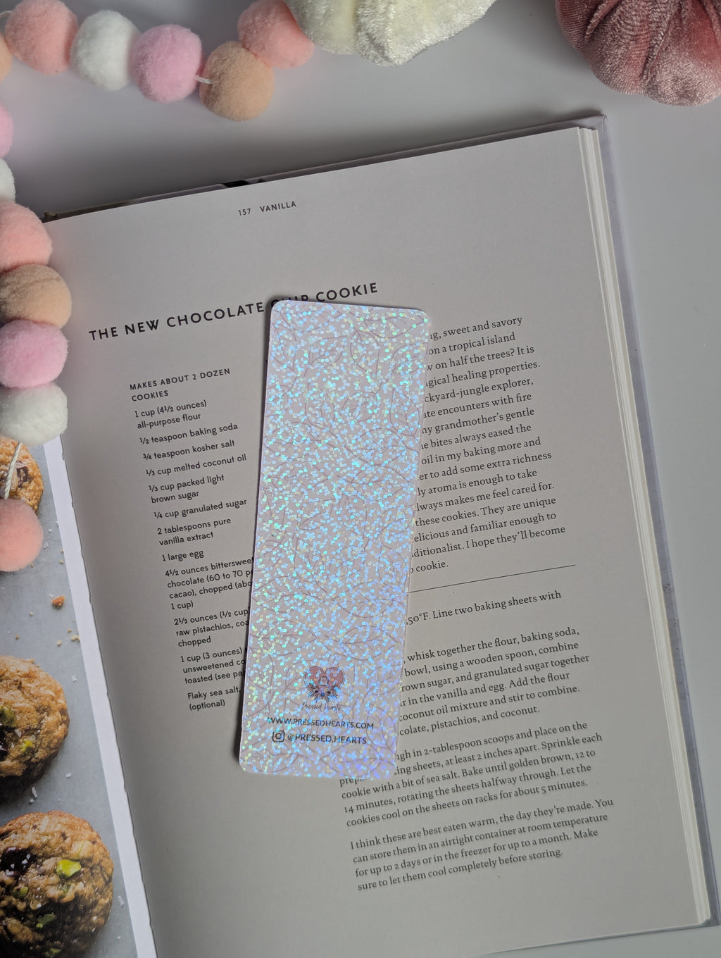 Hello Pumpkin Stack Fall Theme Holographic Dots Bookmark