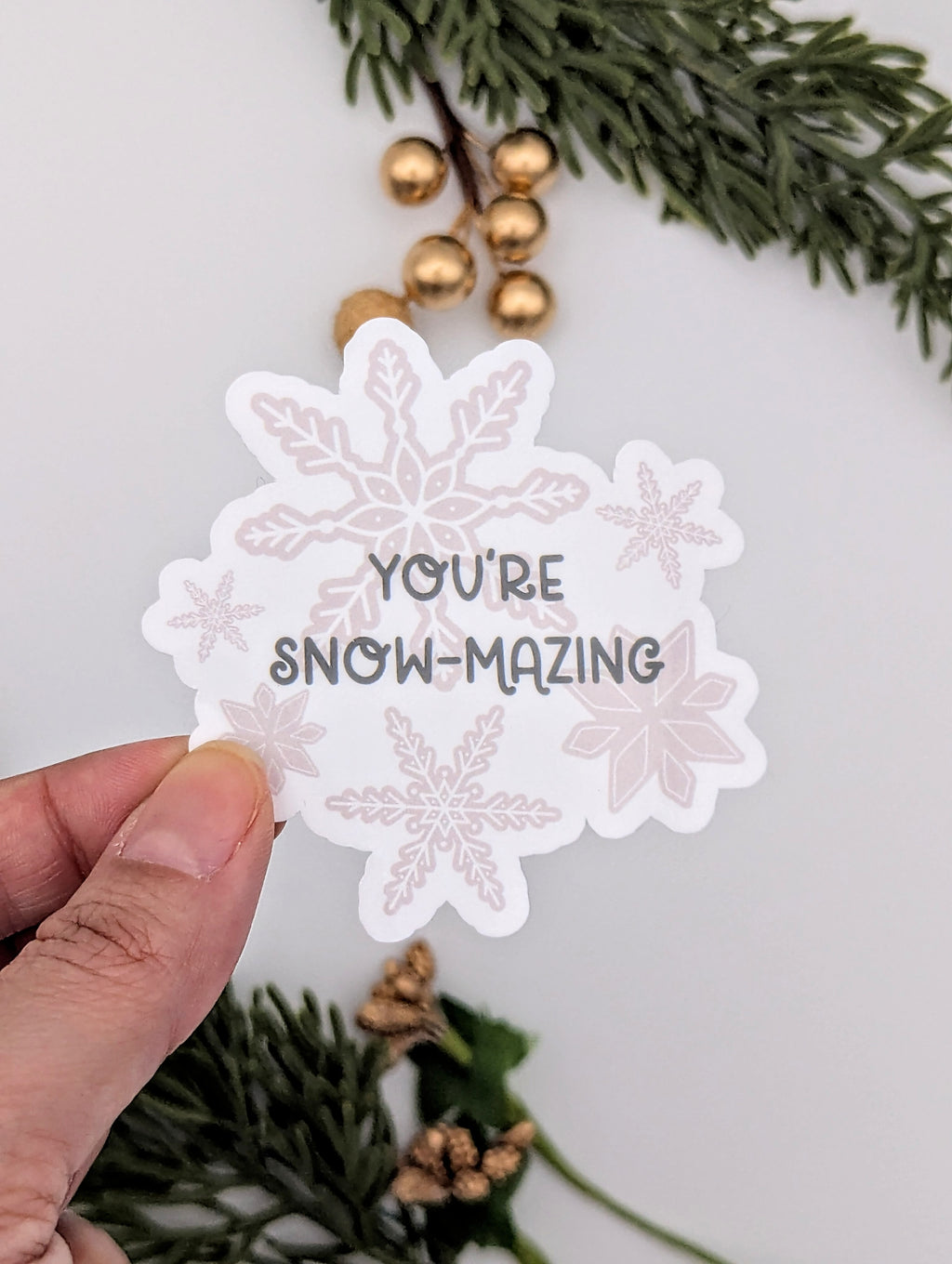 Snowflakes Holiday Winter Vinyl Sticker