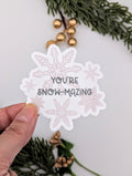 Snowflakes Holiday Winter Vinyl Sticker