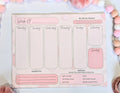Weekly Gratitude planner Fall Pink 8.5 x 11