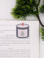 Cozy Candle Christmas Tree Magnetic Bookmark