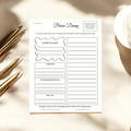 Brain Dump Section Planner Pad, Simple Start 8.5x11"