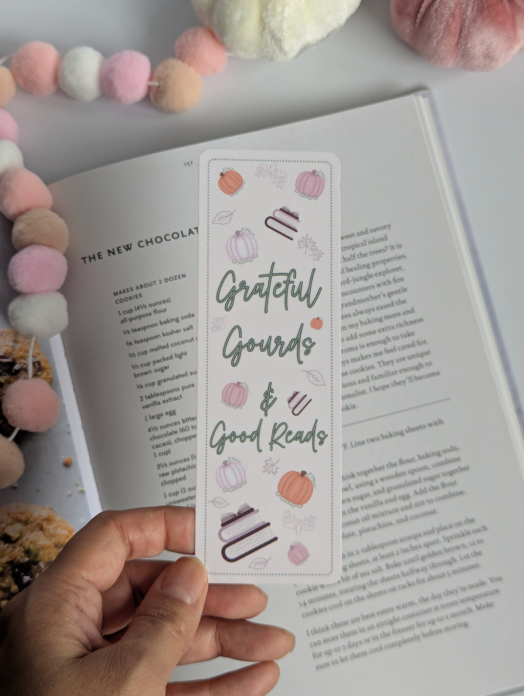 Grateful Gourds Good Reads Fall Theme Bookmark