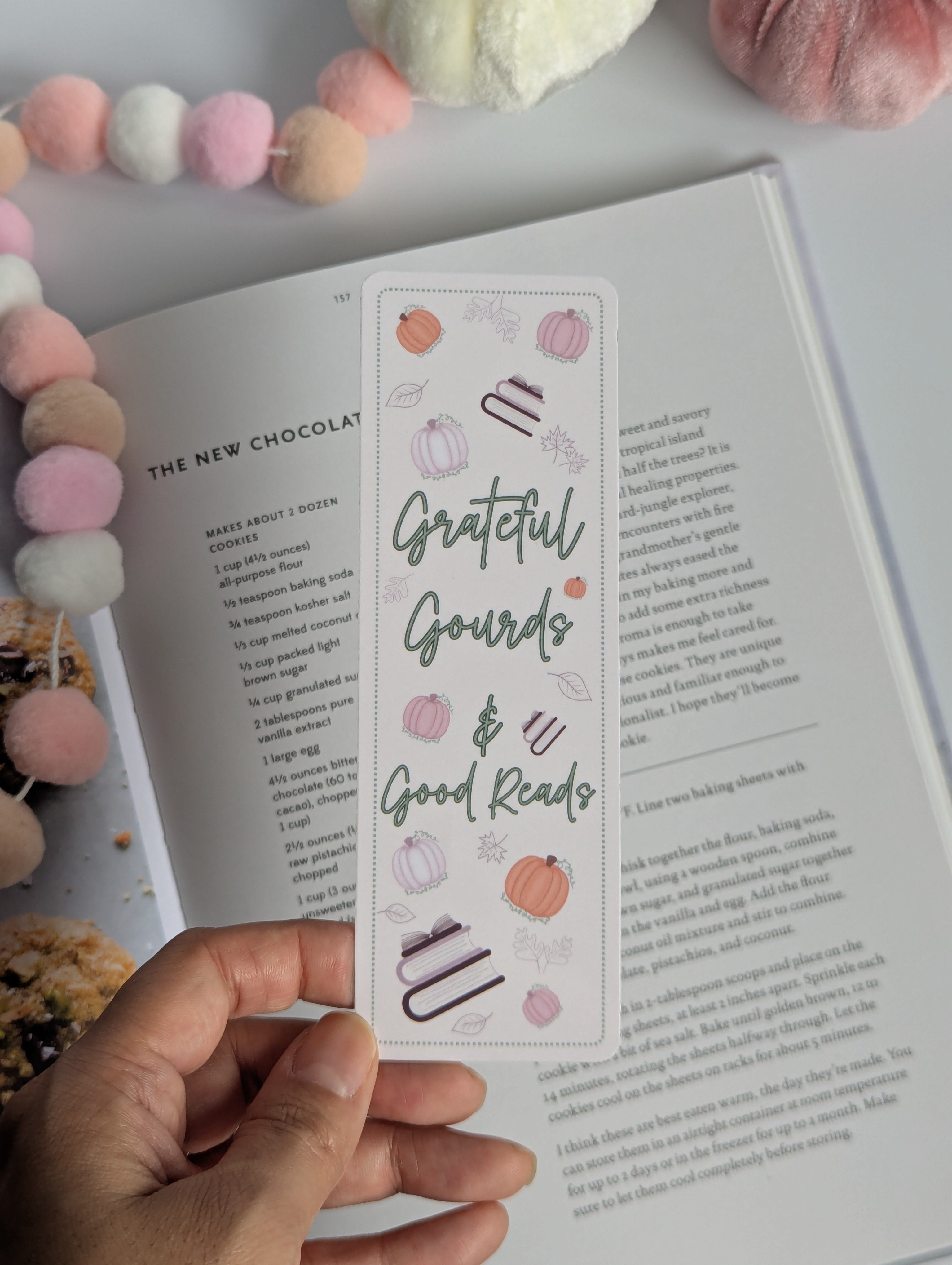 Grateful Gourds Good Reads Fall Theme Bookmark