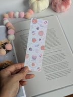 Orange Pumpkin Fall Theme Holographic Dots Bookmark