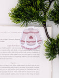Cozy Reading Sweater Magnetic Bookmark