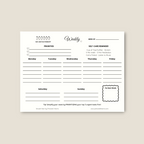 Simple Start Weekly Planner Pad, 11x8.5"